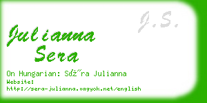 julianna sera business card